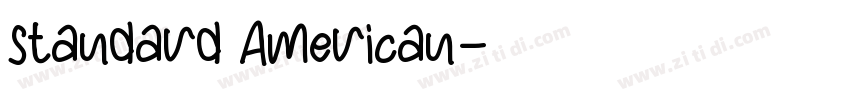 standard American字体转换